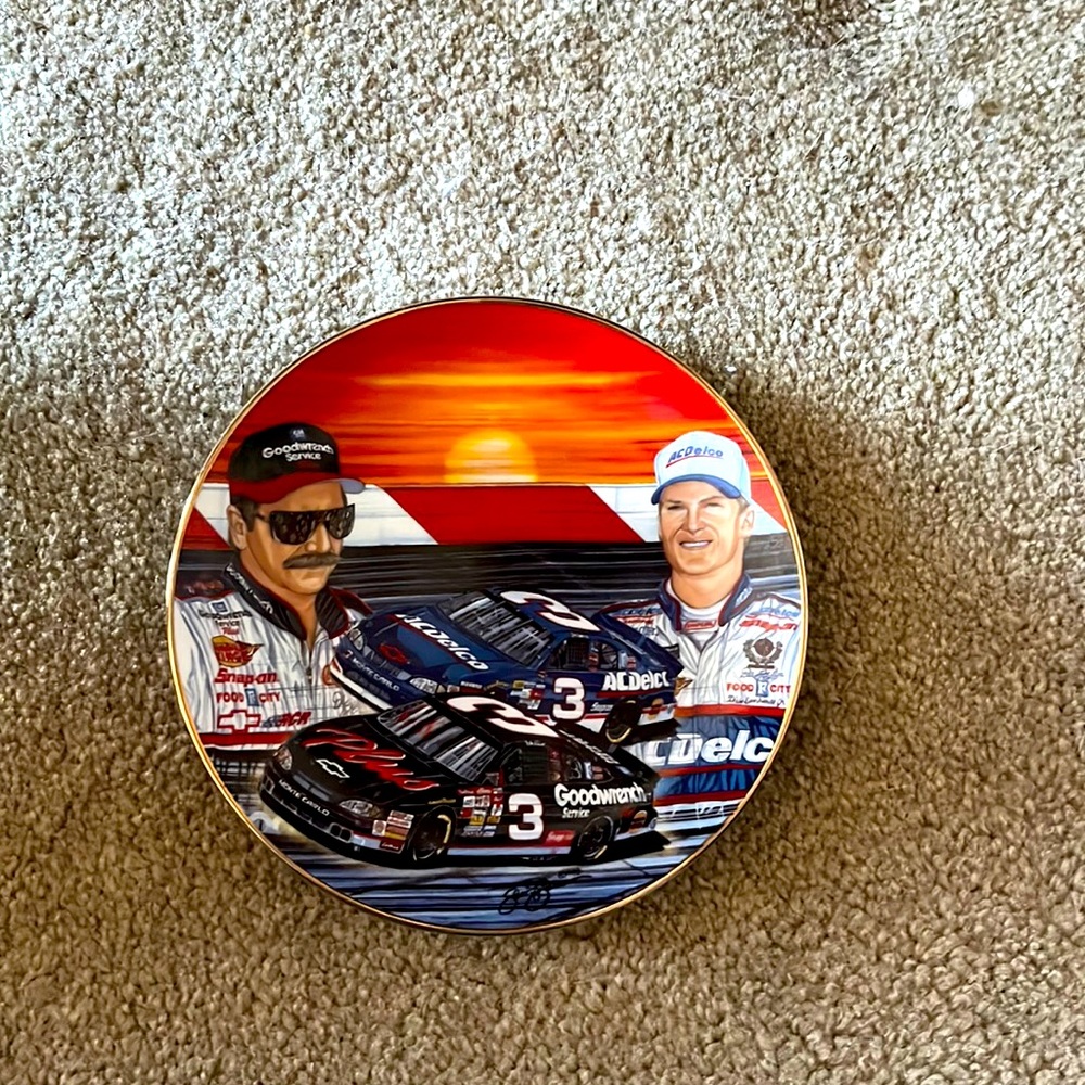 Dale Earnhardt collector plate